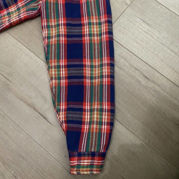 UNIQUE Vintage JCPenney Big Mac Captain America Flannel Shirt Mens L USA Made - Picture 12 of 14